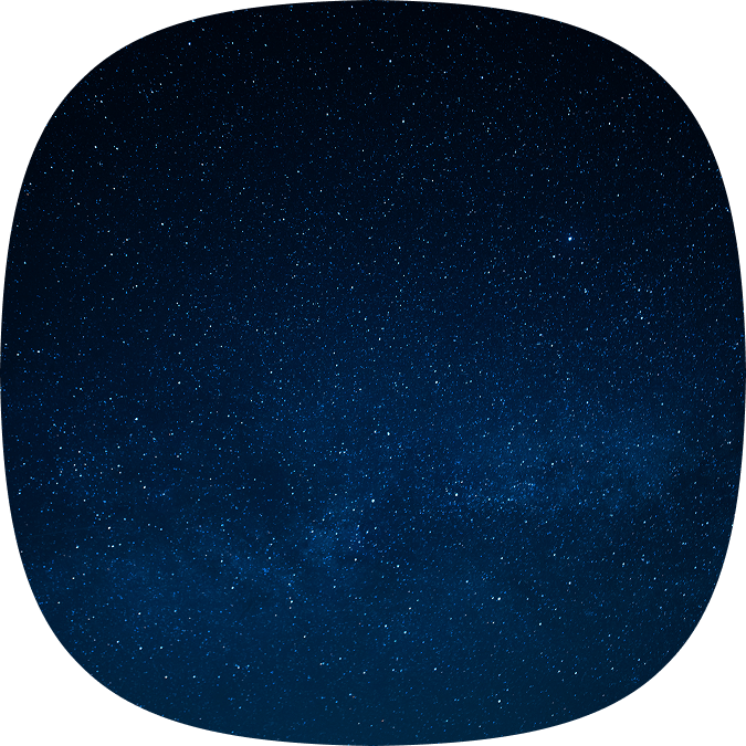 静寂に包まれた夜空に無数の星が瞬く、幻想的な星景